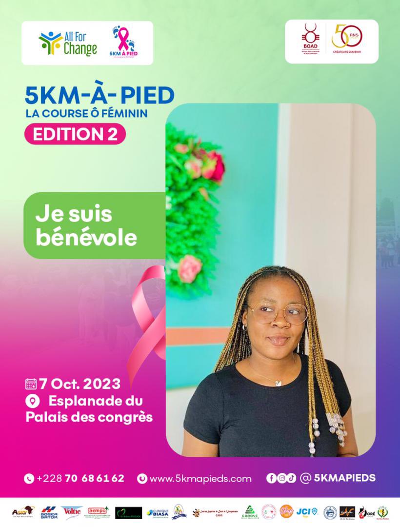 Beaugardo's tweet photo. [5 KM À PIED : JOUR J - 4]

Nous sommes prêts à vous accueillir…
Et toi t’es déjà dans la vague rose ou tu rejoins le mouvement maintenant 👉🏾 https://t.co/IT0TAKsrh3

#stopcancerdusein
#Togo
#Allforchange
#5kap2023
@followers https://t.co/22OaIfMa1w