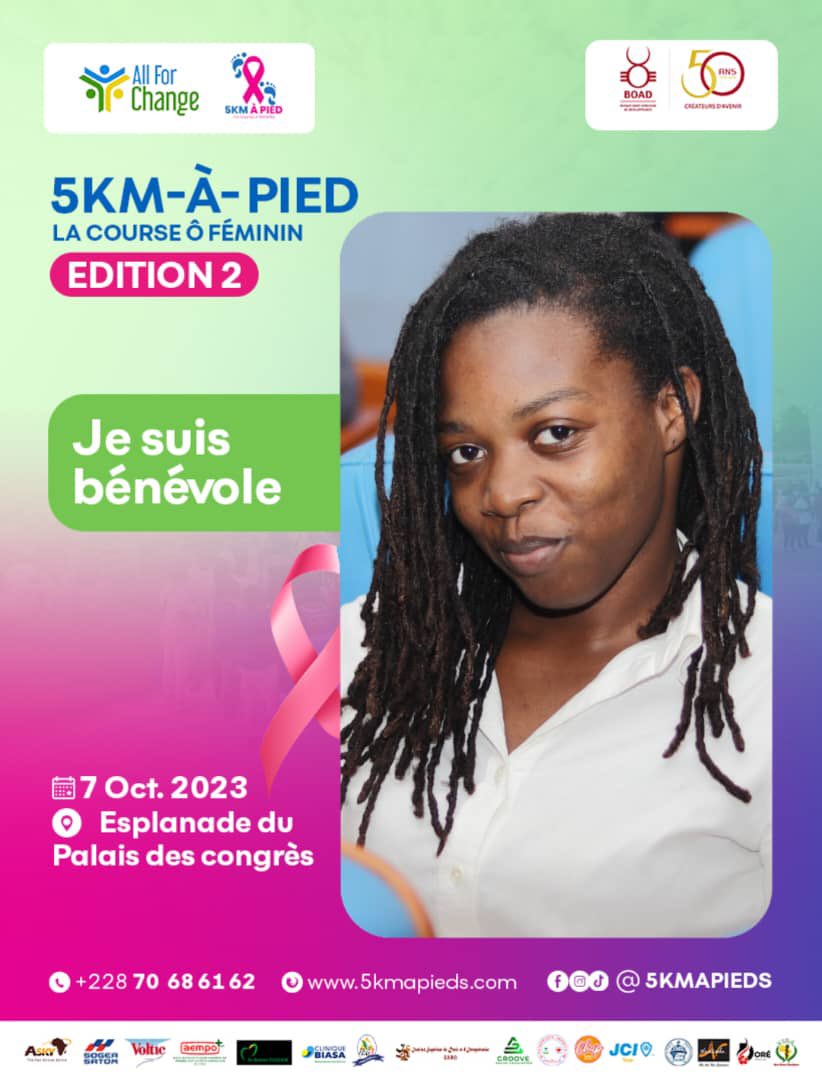 Beaugardo's tweet photo. [5 KM À PIED : JOUR J - 4]

Nous sommes prêts à vous accueillir…
Et toi t’es déjà dans la vague rose ou tu rejoins le mouvement maintenant 👉🏾 https://t.co/IT0TAKsrh3

#stopcancerdusein
#Togo
#Allforchange
#5kap2023
@followers https://t.co/22OaIfMa1w