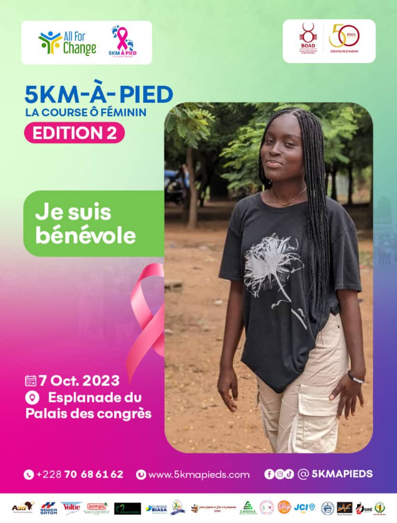 Beaugardo's tweet photo. [5 KM À PIED : JOUR J - 4]

Nous sommes prêts à vous accueillir…
Et toi t’es déjà dans la vague rose ou tu rejoins le mouvement maintenant 👉🏾 https://t.co/IT0TAKsrh3

#stopcancerdusein
#Togo
#Allforchange
#5kap2023
@followers https://t.co/22OaIfMa1w