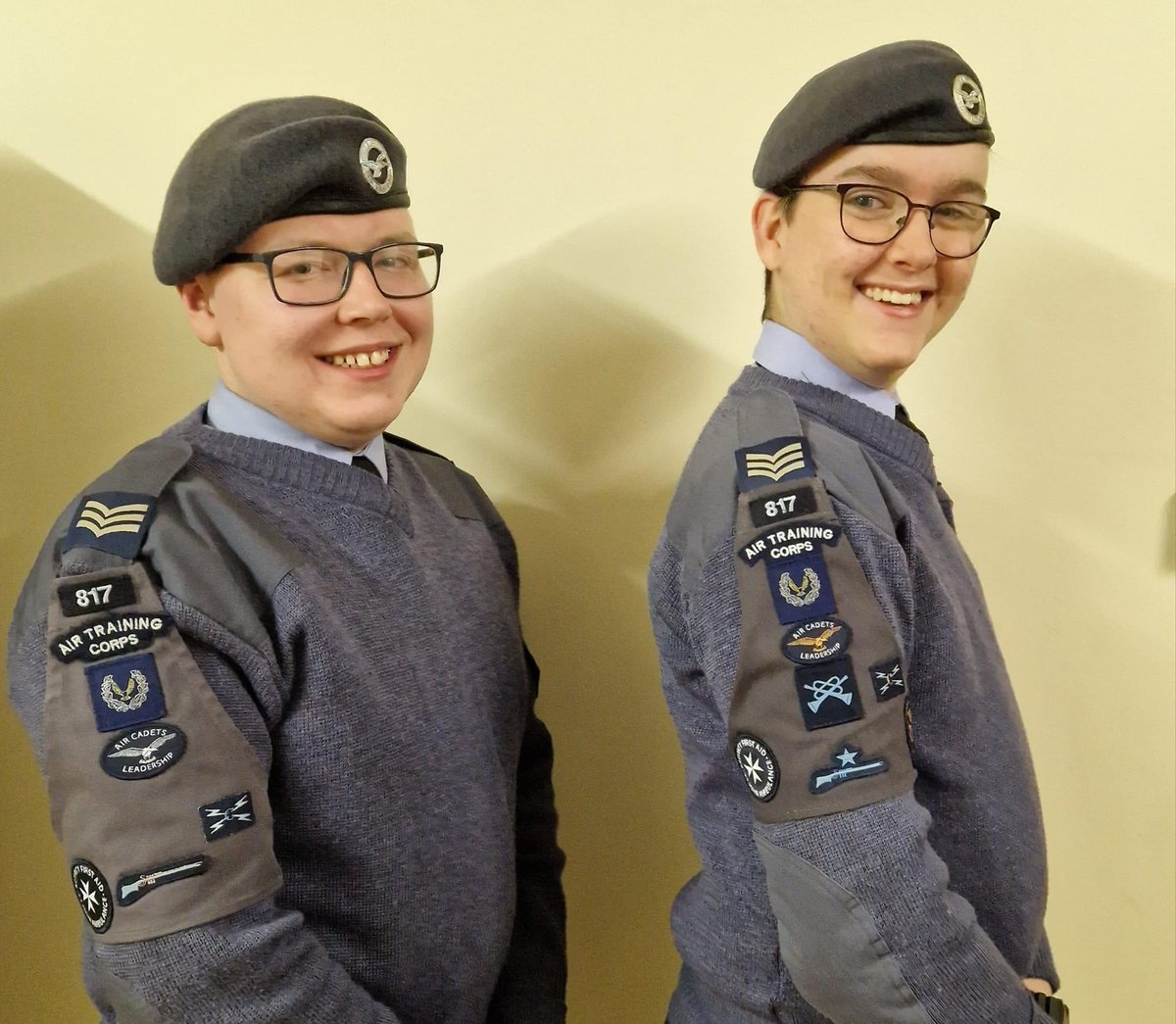 To make room we also had the opportunity to bump a few up to Sgt! Our two new SNCOs: Sgt Patton and Sgt Kirk! Congratulations! <a href="/RFCANI/">RFCA NI</a> <a href="/ALieutenancy/">Antrim Lieutenancy ☘️</a> <a href="/RoyalAirForceNI/">RAF Northern Ireland</a>