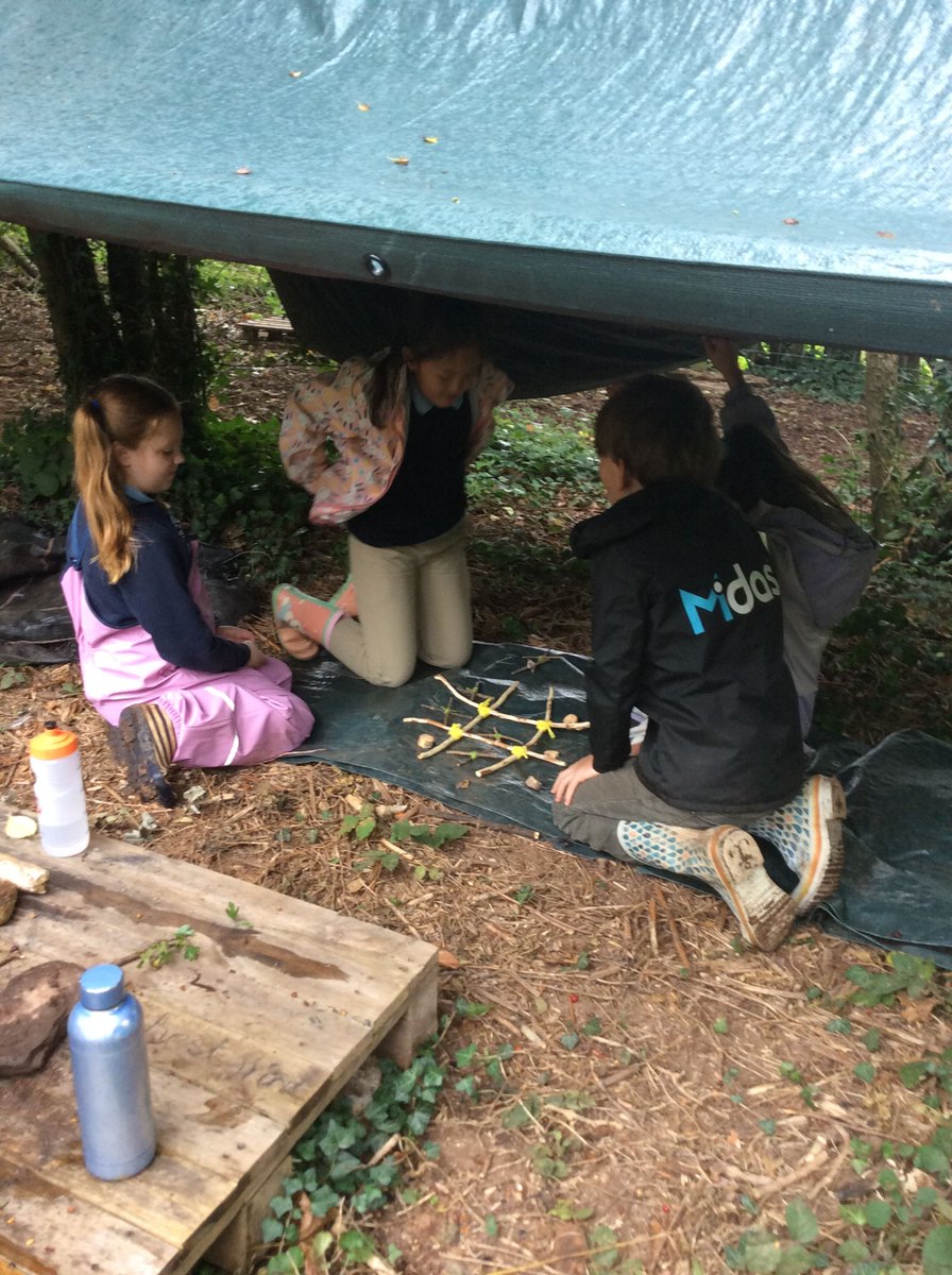 HambrookSchool's tweet photo. #Hambrook4 explored Fungi in #Hambrookforestschool and used their knowledge to make their own mushrooms around the Nature Garden. What 'Fun-Guys' they were! https://t.co/2tZY1QiQ6b