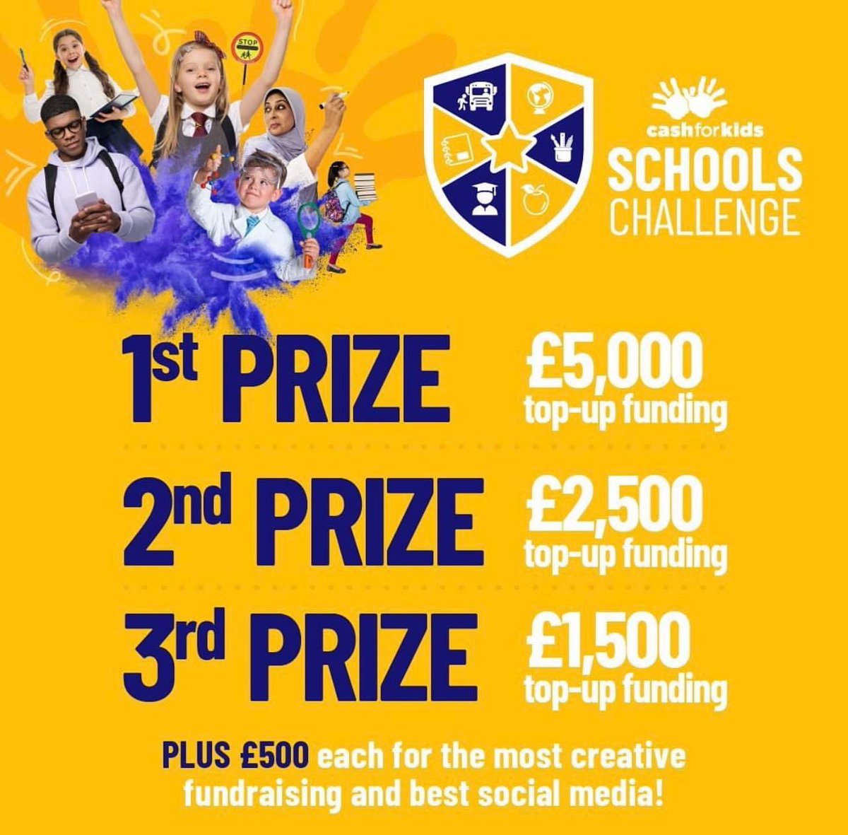 LAST DAY TO ENTER ‼️ ⬇️ Register before 5pm to take part in this years Schools Challenge with the chance to win extra funding for your school ❤️ forth1.com/schoolschallen…
