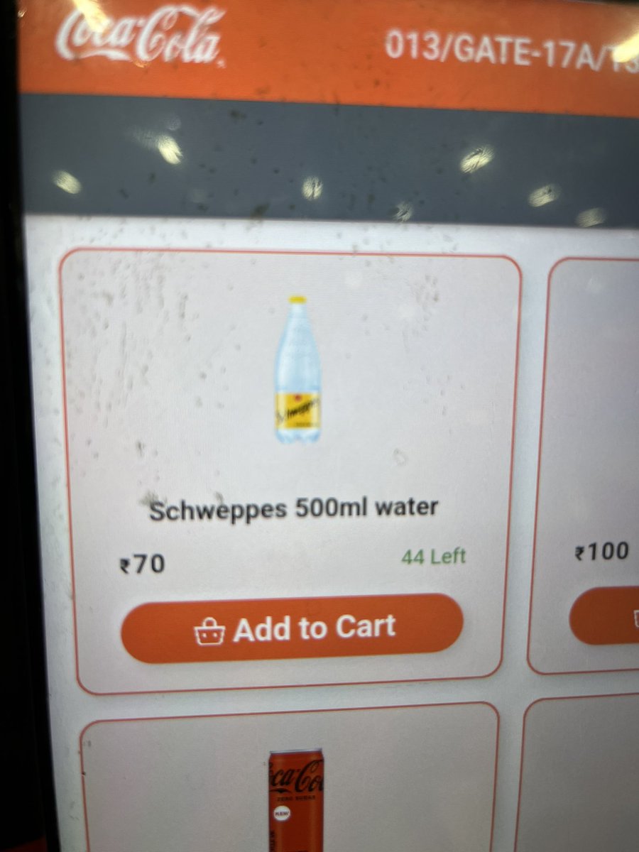 _ajayarora's tweet photo. @JM_Scindia @GmrAerocity  please take note that the water bottle from Aquafina  for Rs.10 has now been replaced by Shweppes Rs.70 bottle..yes the vendors are free to choose what they want to stock but customers have no choice left  @CocaCola_Ind @PepsiCoIndia https://t.co/woe1GDcW6V