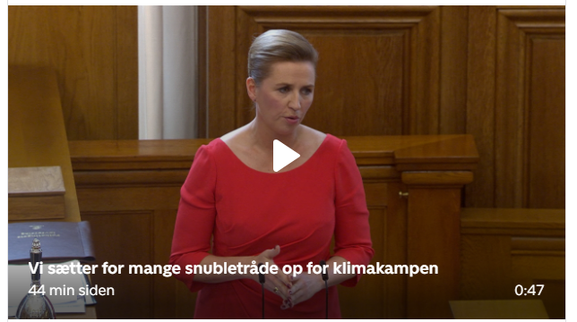 Skud ud til <a href="/Statsmin/">Statsministeriet</a> Mette for at fremhæve de snubletråde, vi har sat op når det kommer til at sikre  grøn omstilling. Hun fremhæver besøg på Lindø, Odense Havn, som har brugt 10 år på en havneudvidelse. Vigtigt med fokus på #produktionsdanmark og arbejdet i danske havne #dkpol