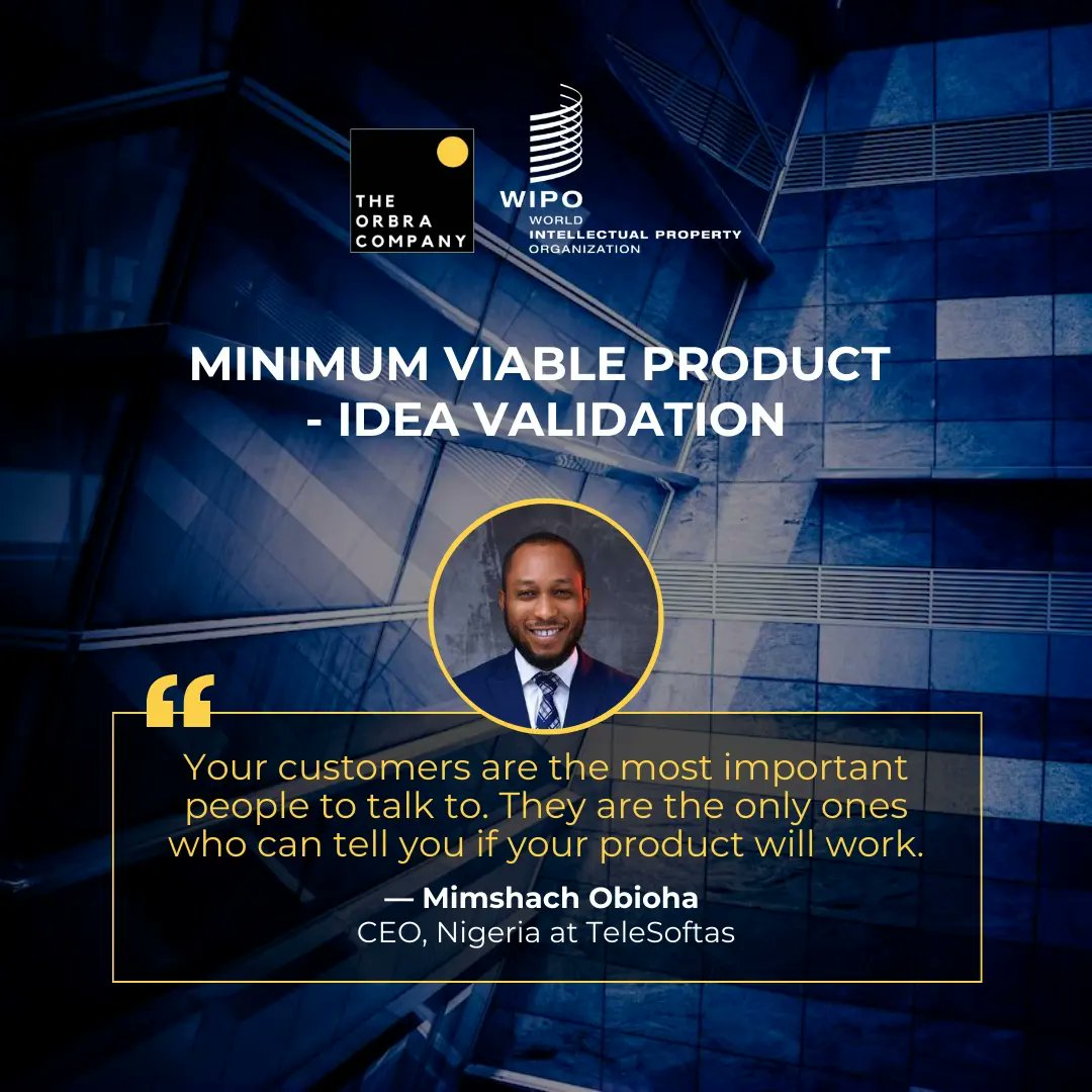 Theorbracompany's tweet image. A big thank you to @Mimshachking for expanding our horizons on &quot;Minimum Viable product -Idea Validation&quot;
Your knowledge is a true asset to the startup community!

#orbracompany #orbrainstitute #worldintellectualpropertyorganization #wipo2023 #intellectualproperty #innovation