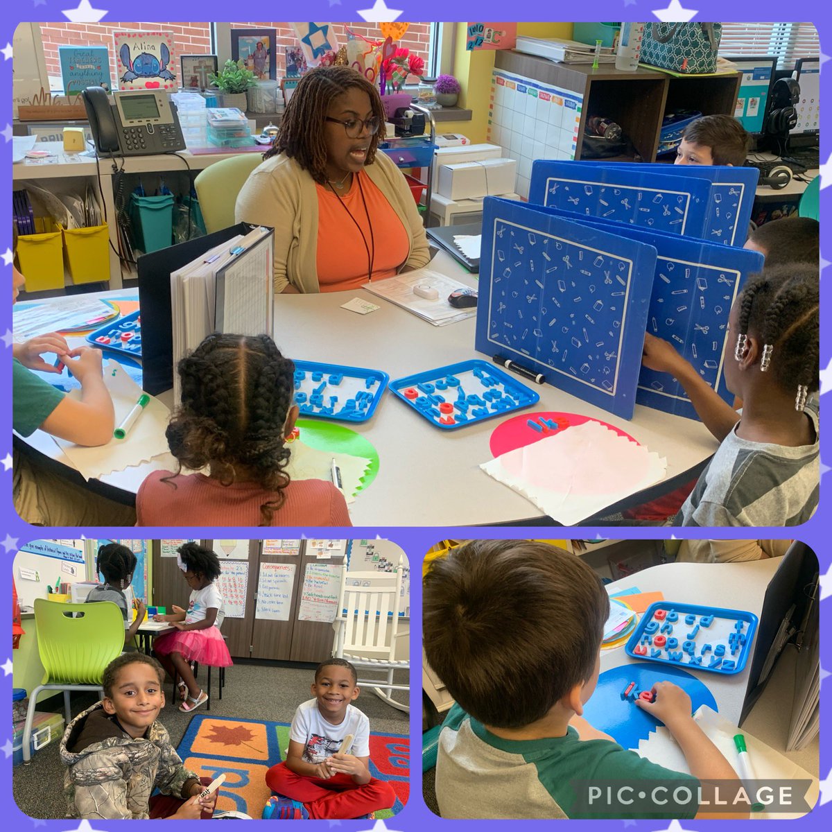 Heard a joyful chatter of learning in <a href="/collinslove333/">Necole Collins</a> classroom and I had to stop💜. We are learning and growing at <a href="/HumbleISD_RCE/">Ridge Creek Elem</a>