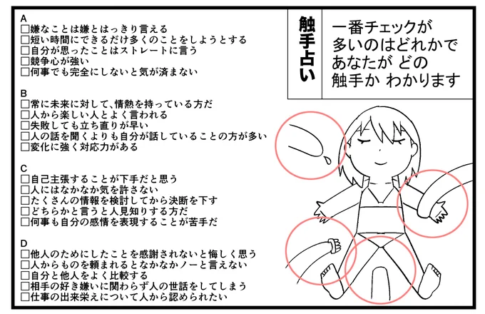 昔描いた触手占いです! 