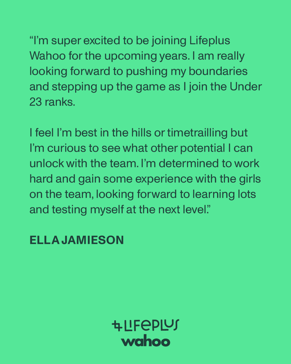Welcome to the team, Ella Jamieson! 🇬🇧

British Junior steps up to senior level with our team for the next two seasons.

Read more through our link below.

🔗 lifepluswahoo.com/news/ej-2025