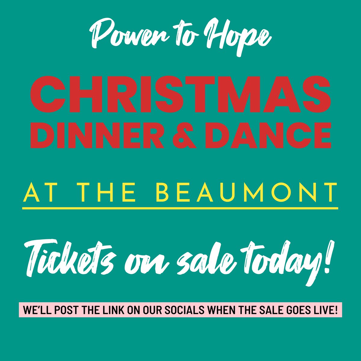 Power2Hope's tweet image. We are fine-tuning the final details, and we’ll be posting the link for ticket sales later today.  Check back on our social media!