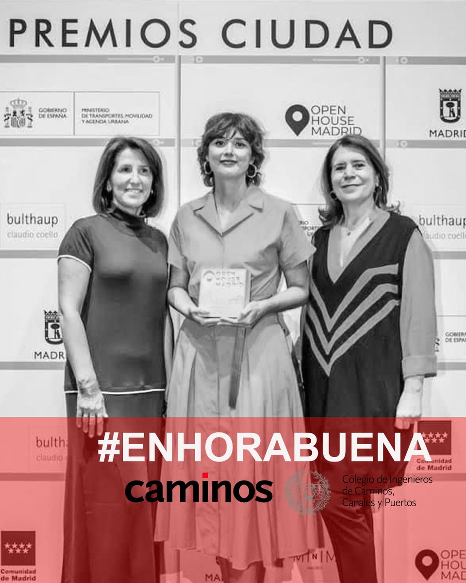 🌟 ¡Enhorabuena a nuestra compañera Ana Mª Rodríguez! 🎉Desde el Colegio de Ingenieros de Caminos, Canales y Puertos, queremos felicitarla por su destacado logro.

👉🏻 Más sobre su logro en ull.es. #Sostenibilidad #Innovación #Premio #OrgulloIngeniero