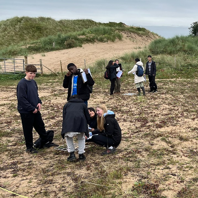 StMikes's tweet photo. Year 10 Geography GCSE pupils spent the day on Oxwich Beach conducting fieldwork for their NEA with Dawn Thomas @dawnnaturedays from Nature Days (https://t.co/VTXGojBtM4). The fieldwork techniques they learnt will be used in their GCSE examinations.
#naturedays #geography https://t.co/vGSaUeevhW