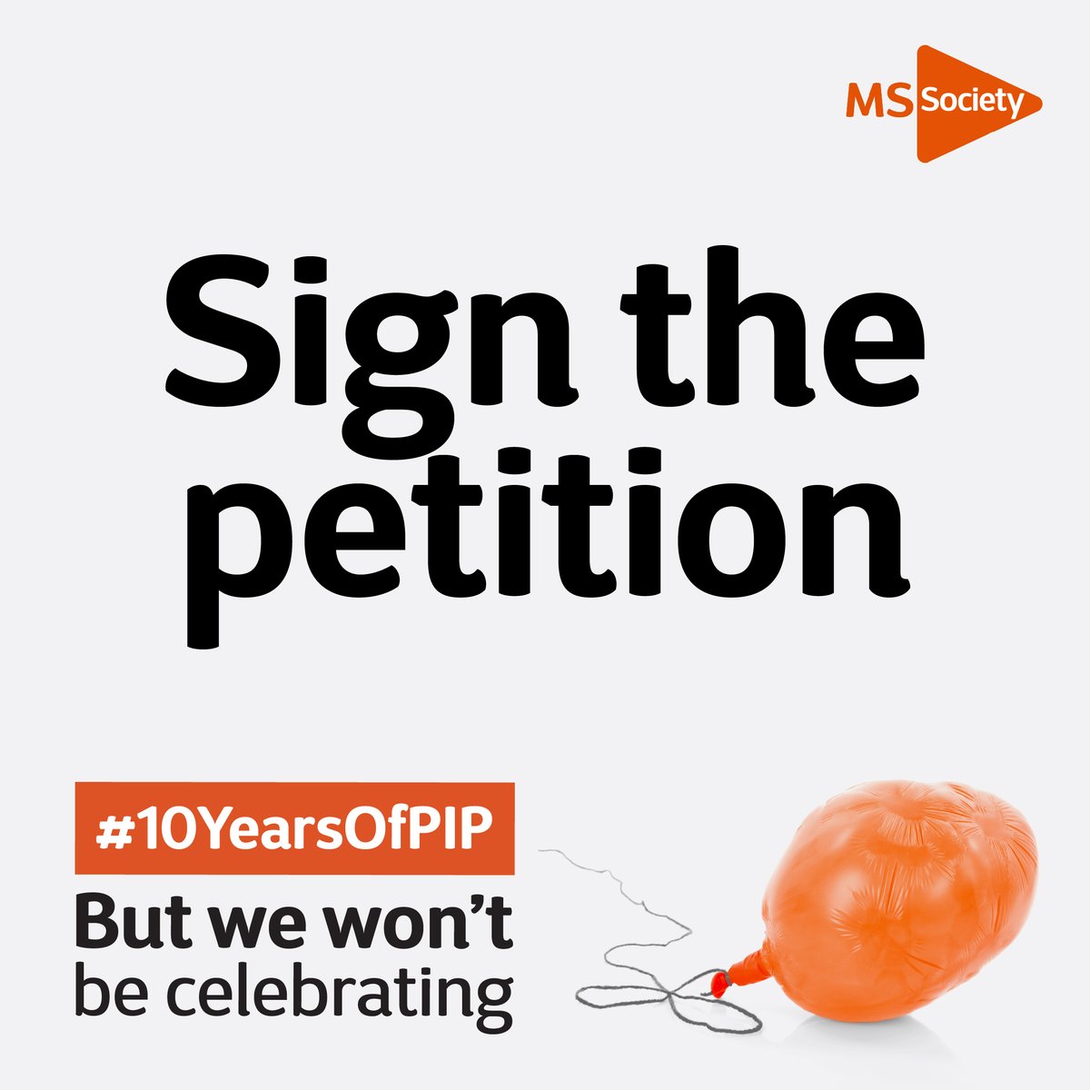 Wow! We've got over 12,000 petition signatures for our #10YearsOfPIP campaign so far, can you help us reach 15,000?

The Government must fix PIP.

Sign our petition to call on the UK Government to launch a full review to fix PIP now ➡️ mssoc.uk/3ZwxpWr 

#10YearsOfPIP
