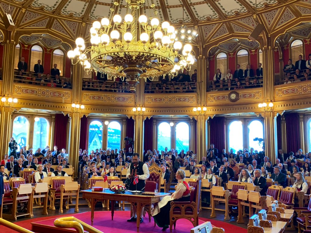 LauriBambus's tweet image. Honoured to attend with colleagues Ambassadors The State Opening of the 168th #Storting.
Powerful messages in troubling times: HM King’s Throne Speech, the State of the Realm address and Speech by @MasudGh, President @Stortinget.
Prosperity &amp;amp; success to #Norway 🇳🇴 and all Allies!