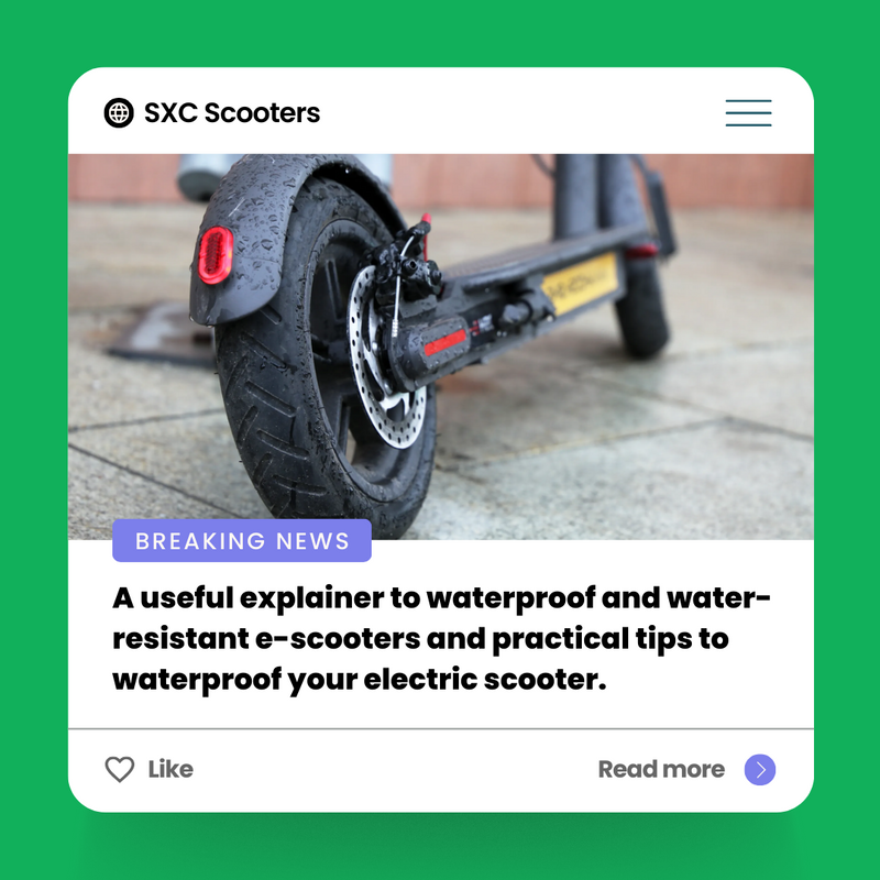 ☔️ Rain – It happens, and it certainly does so in the UK. Your e-scooter is going to get wet unless you never leave the garage. Learn the practical tips to waterproof your electric scooter here: 👇 sxcscooters.com/blogs/blog/a-u… #sxcscooters #ScootCityLtd #ElectricScooters