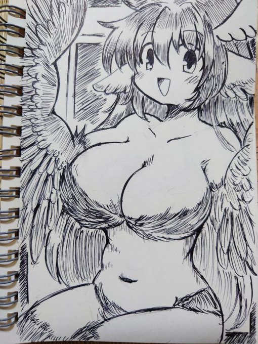 COLORさん(@COLOR18349221)との子を描きました。
あの素晴らしいおにくの再現無理ぃ…! 