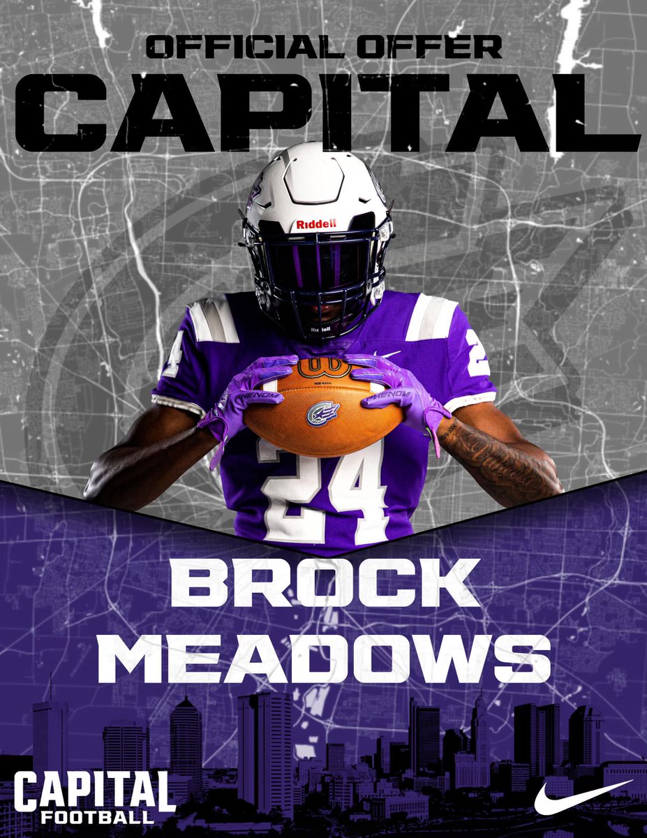 After some good talks with <a href="/AdamParsons1996/">AdamParsons</a>, I am blessed to have received my first official offer from <a href="/CapitalU_FB/">Capital University Football</a> ! Go Comets!
<a href="/treajr10/">Terry Rea</a> <a href="/CoachNeilP/">Coach Neil Powell</a> @PatriotFBcoach @CoachGordon0