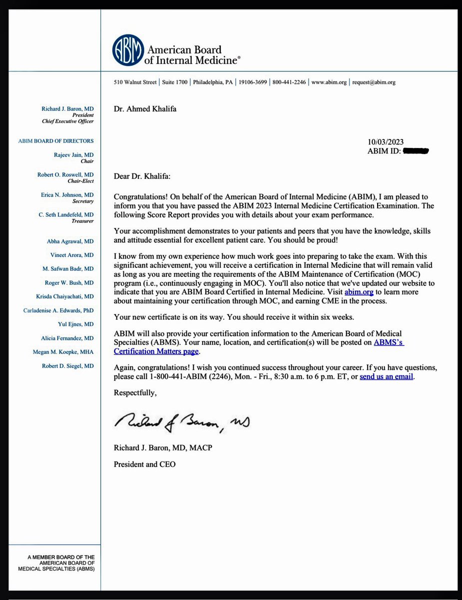 Officially board certified in Internal Medicine!!📚 Congratulations to all my colleagues and grateful to my parents and my mentors!!😌 Time to start gearing up for the next chapter - Gastroenterology boards!💩🤓 #ABIM #InternalMedicine