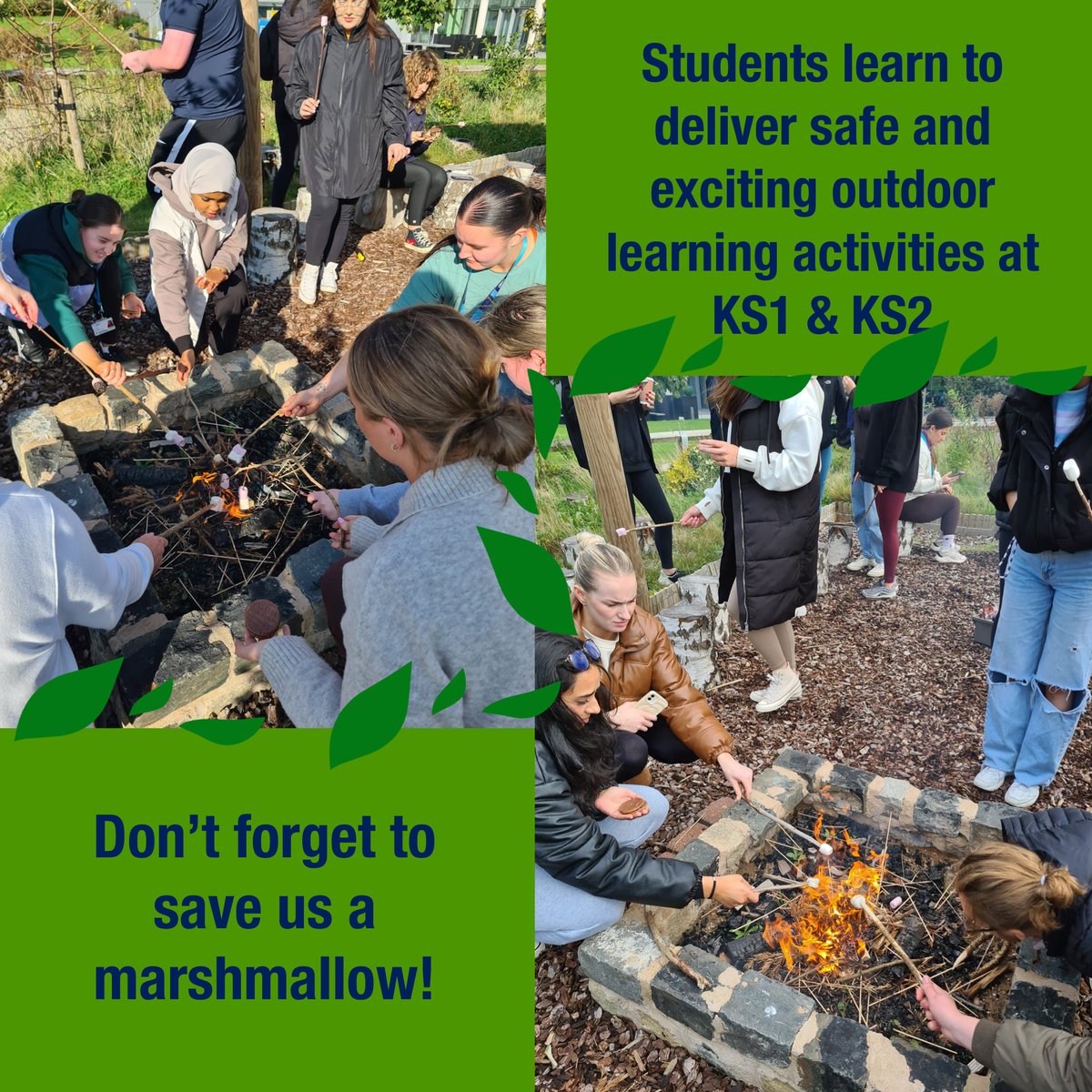ljmu_education's tweet photo. LJMU ITE team value the #naturalcurriculum and its potential for safe & fun outdoor play! The students had a fabulous time - and we're extremely jealous of those toasty marshmallows! For more info visit: https://t.co/CAH7L0yJcR https://t.co/JIeYH7IsuB