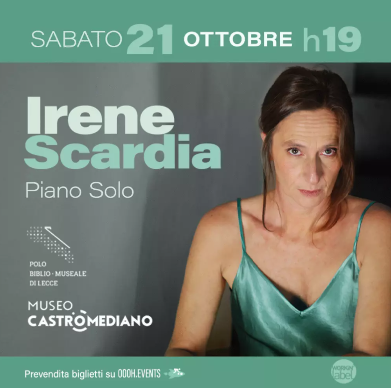 OOOH_Events's tweet photo. Aperte le prevendite per Irene Scardia in concerto a Lecce il 21 ottobre!
Salta la fila, acquista subito
https://t.co/VJMD52zjYc
#OOOHEvents #IreneScardia #WorkinLabel #Abbracciami #newmusic https://t.co/pxRtp1lWPi