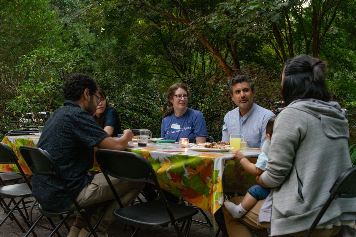 DukeDCID's tweet photo. Thank you, Prof. Krupp, for hosting us!
Sincerely yours,
MIDP
#DukeMIDP Fellows and their families gathered with faculty and staff for our annual MIDP Welcome Potluck. Thank you to Associate Dean and Director of Graduate Studies Cory Krupp for hosting the dinner! https://t.co/oM5Y8QdgC0