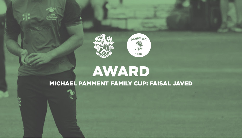 Huddersfield Cricket League (@huddcricket) on Twitter photo Awards: Congratulations to <a href="/DenbyCC1888/">Denby Cricket Club</a> fielder Faisal Javed who takes the Michael Pamment Family Cup for most outfield catches in the Championship. Awards: Congratulations to <a href="/DenbyCC1888/">Denby Cricket Club</a> fielder Faisal Javed who takes the Michael Pamment Family Cup for most outfield catches in the Championship.