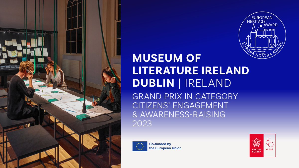 We are still glowing following the news of MoLI's Europa Nostra #EuropeanHeritageAwards Grand Prix 🏅 last week. Thank you from all at the museum to the many visitors, members, artists, partners & sponsors that have supported and contributed to the work recognised by this award.