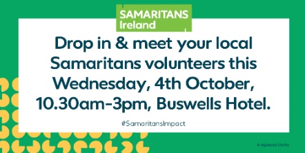 We hope to see you at our 2022 #SamaritansImpact Launch with <a href="/SamaritansIRL/">Samaritans Ireland</a> 
<a href="/SenRobGallagher/">Robbie Gallagher</a> <a href="/ROMurchu/">Ruairí Ó Murchú</a> <a href="/ShaneCassells/">Shane Cassells</a> <a href="/SenatorKeogan/">Senator Sharon Keogan</a> <a href="/ThomasByrneTD/">Thomas Byrne</a>