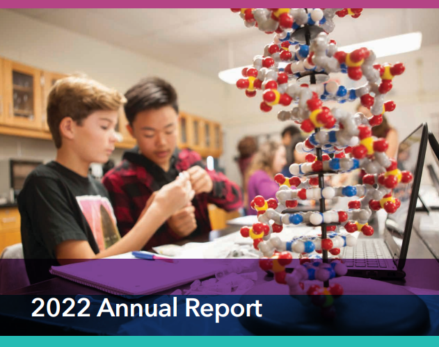 "[In 2022] ConnectED provided: 
• A readiness assessment...
 • Guidance to create a Graduate Profile...
 • Technical support to identify the academy themes and ensure all four academies are accessible for all students – especially English Learners."

connectednational.org/annual-financi…