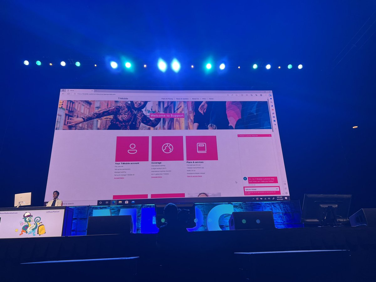 donasarkar's tweet image. Next up, Ashish is showing #Copilot in #PowerPages:

1. Generate a website with natural language 
2. Use #Copilot chat to change site colors 
3. Pull up @code to mess with code (if you want)
4. Add a Copilot help bot to your new site 

#MPPC23