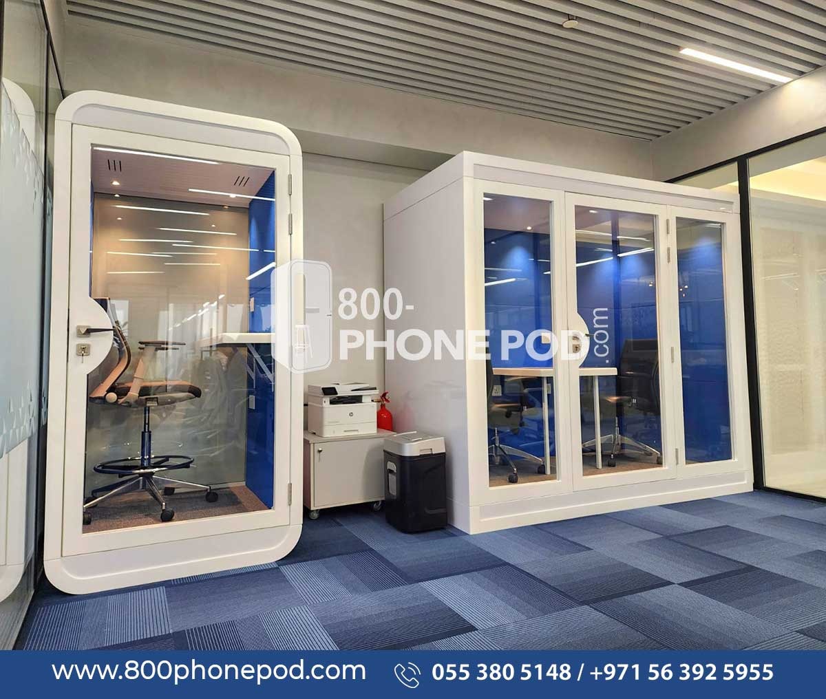 🌟Our Recent #Project🌟
'Most Popular #White Coloured Pods with Cobalt Blue #Acousticfabric' - #SinglePods & #DuoPods @DIFC - Dubai💼
Looking to transform your #workspace?
Contact us today at📞055 380 5148 & step into the future of workspace #privacy .
#acousticpod #dubai #UAE