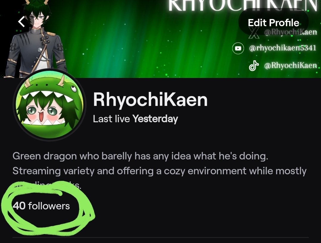 We're closing in ! Only a couple more followers before hitting affiliate! Thanks for the support, it is really appreciated!!! 🤩

#ENVtubers #ENVtuber #VtubersUprising #Vtuber