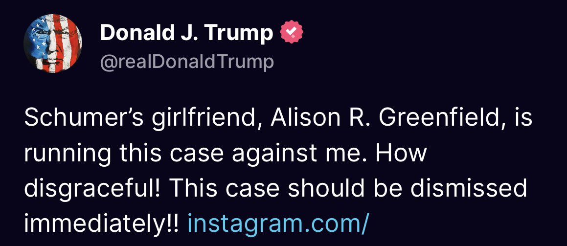 RonFilipkowski's tweet photo. Trump posting during his trial. https://t.co/FfG9tbQuhh