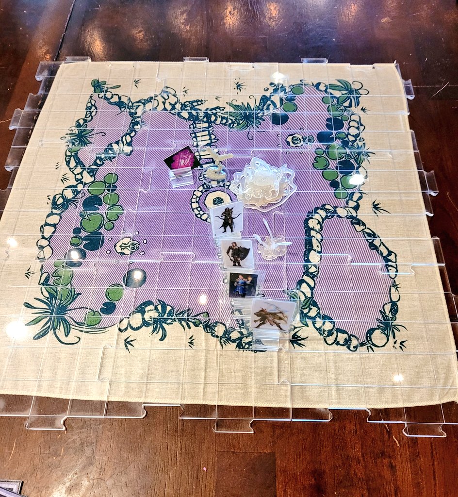 bestMrsBlakely's tweet photo. Last month's cloth map by @PrintInkling was a big hit w/the kids in my intro to D&amp;D class! They make a new one every month for their patrons - you should check them out!! https://t.co/8k5bu2hxl7