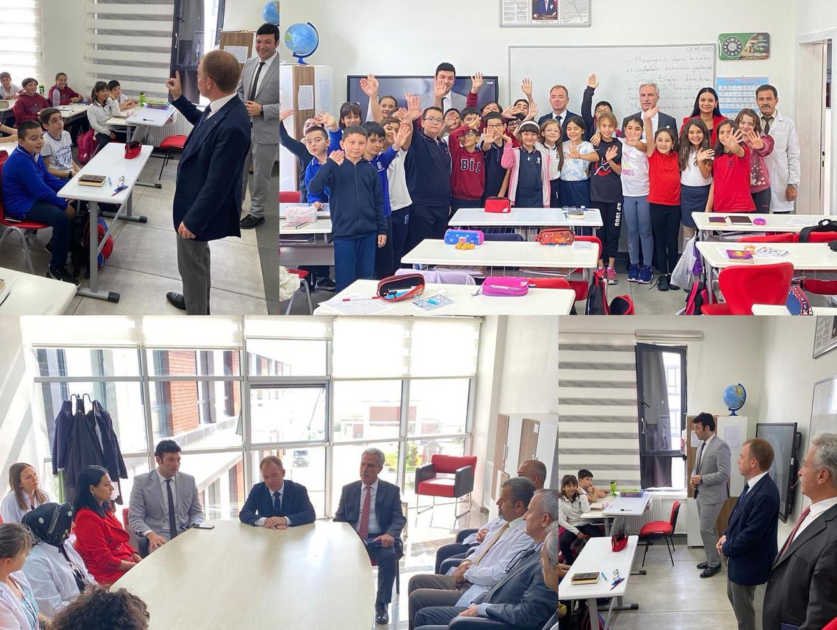 Kırşehir Milli Eğitim Müdürü Sayın Yusuf Yasin Gülşen Okulumuzu ziyaret ederek öğrenci ve öğretmenlerimizle bir araya geldi. Ziyaret sonrası öğretmenlerimizle keyifli bir sohbet havasında istişarelerde bulundular. @KirsehirMEM @bilkirsehir