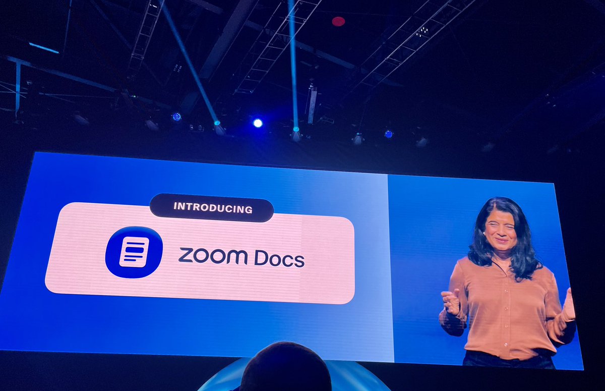 Roopamjain's tweet photo. @Zoom takes on @microsoft @google @NotionHQ and Codo - launches #zoomdocs #zoomtopia https://t.co/UH4eb55PUG