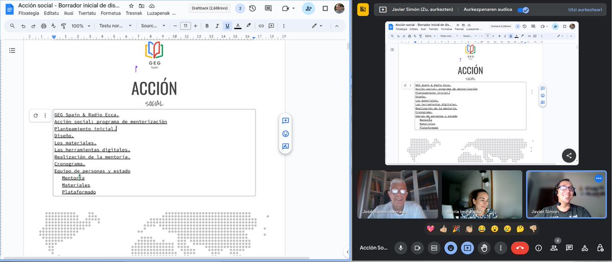 ¿Conoces la iniciativa #AcciónSocialGEG? 

Gracias a @jrherrada <a href="/Mariaimiri/">María</a> <a href="/IgnatxiBZoco/">Iñaki Burguete</a> <a href="/ceterio/">Javier Simón</a> por compartir vuestro compromiso para impulsar esta iniciativa.

💭Grow with <a href="/GEGSpain/">GEG Spain</a> 

👉 gedu.es/colabora