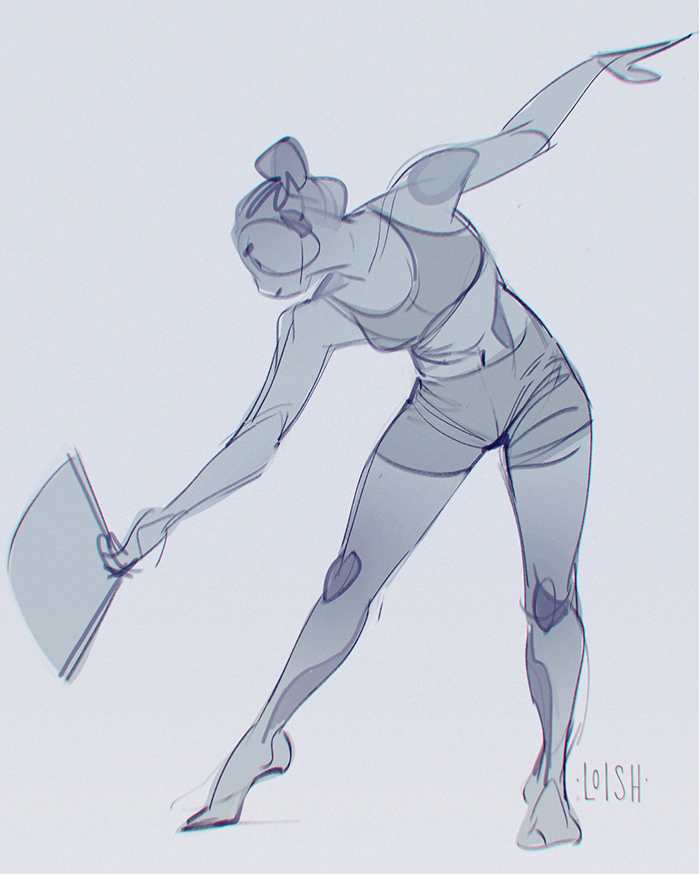 gesture sketching! keeping them fast and loose.