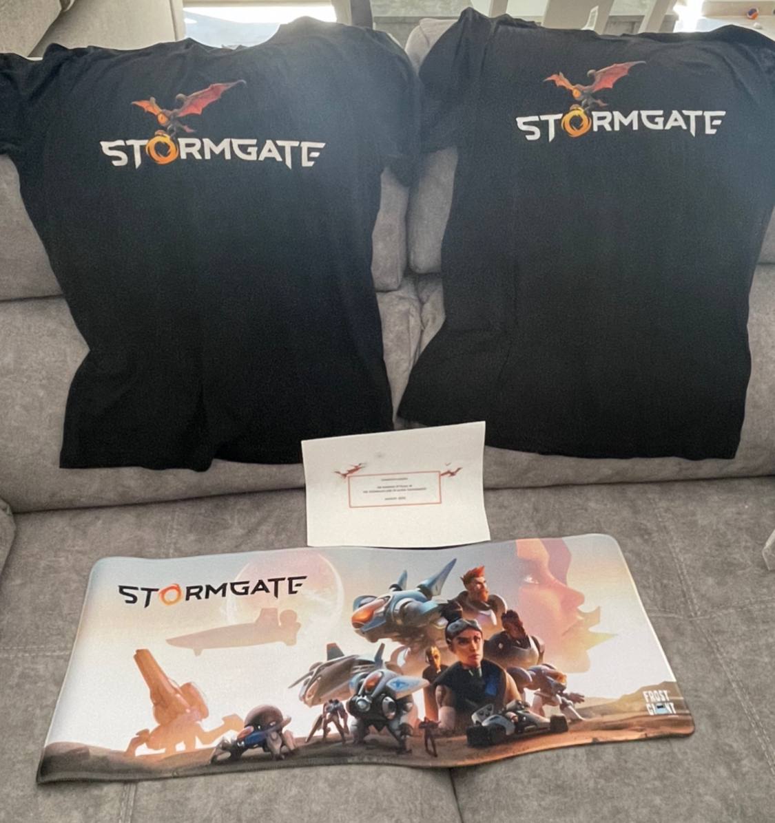 Acabo de recibir un detalle por parte de @PlayStormgate tras quedar top3 en el torneo que se organizó al final de la anterior alfa en agosto. Con ganas de probar la nueva versión que empieza hoy!