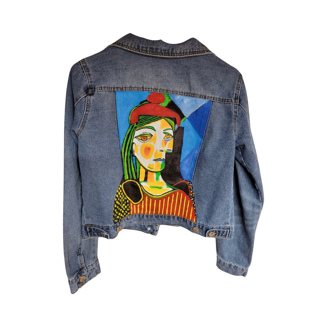 #MKE artist #ToddFendos is working on some new mediums. tinyurl.com/3fnbne8v
#frieda #fridakahlo #fridakahloart #fridakahloinspired #fridakahlolovers #fridakahlofans #picassoinspired #picasso #picassoart #modigliani #upcycled #upcycledclothing #upcycledfashion #wearableart