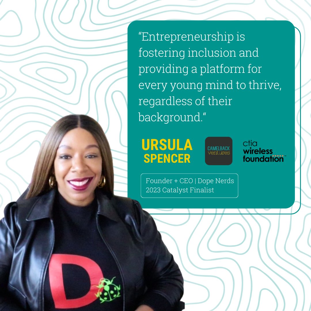 #Catalyst2023 Finalist Ursula Spencer is proving that #EntrepreneurshipIs all about using innovation to drive real impact. Through <a href="/_dopenerds/">dopenerds</a> she is using #5G and #VR to bring immersive STEM-STEAM education and career planning to students. Learn more: bit.ly/3pnj2pR