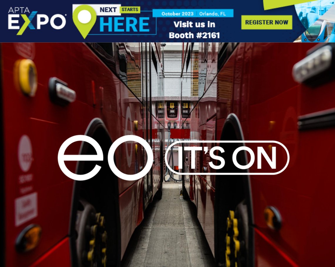 Join us at the <a href="/APTA_info/">APTA</a> #APTAEXPO23 next week in Orlando, Florida. Use EO Charging's VIP Code "36041" for free registration to the October 9th - 11th EXPO. Register today: s6.goeshow.com/apta/tfc/2023/… 
#EOCharging #TransportationElectrification