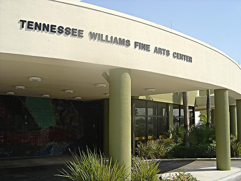 #TWTuesdays
The beautiful curved façade of the Tennessee Williams Theatre. We look forward to welcoming you to our 2023-2024 season!

#tennesseewilliamstheatre #keywest #architecture