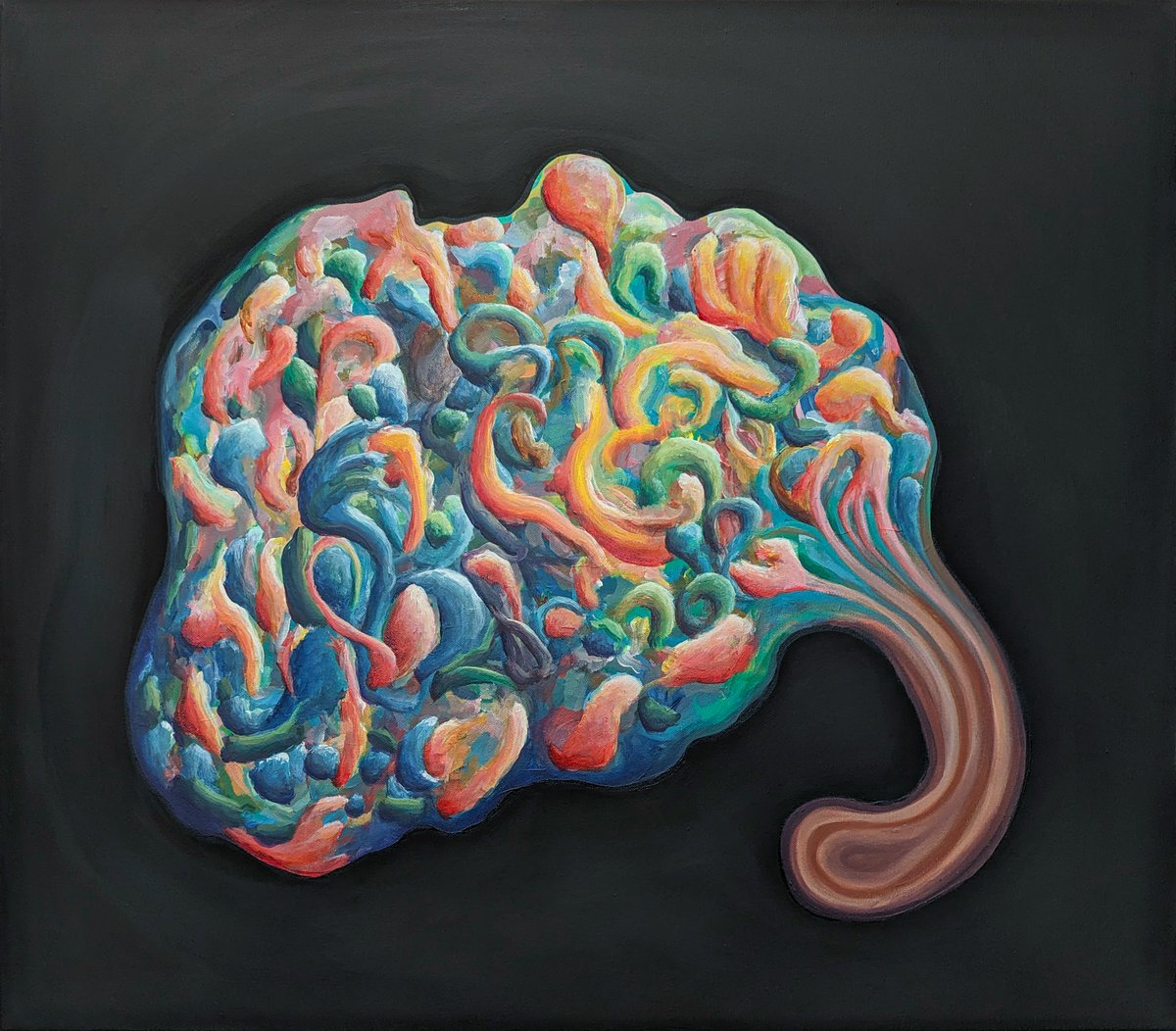 pallivan's tweet photo. Grasker - 80x70cm, akrýll á striga https://t.co/WqvmElIlCj