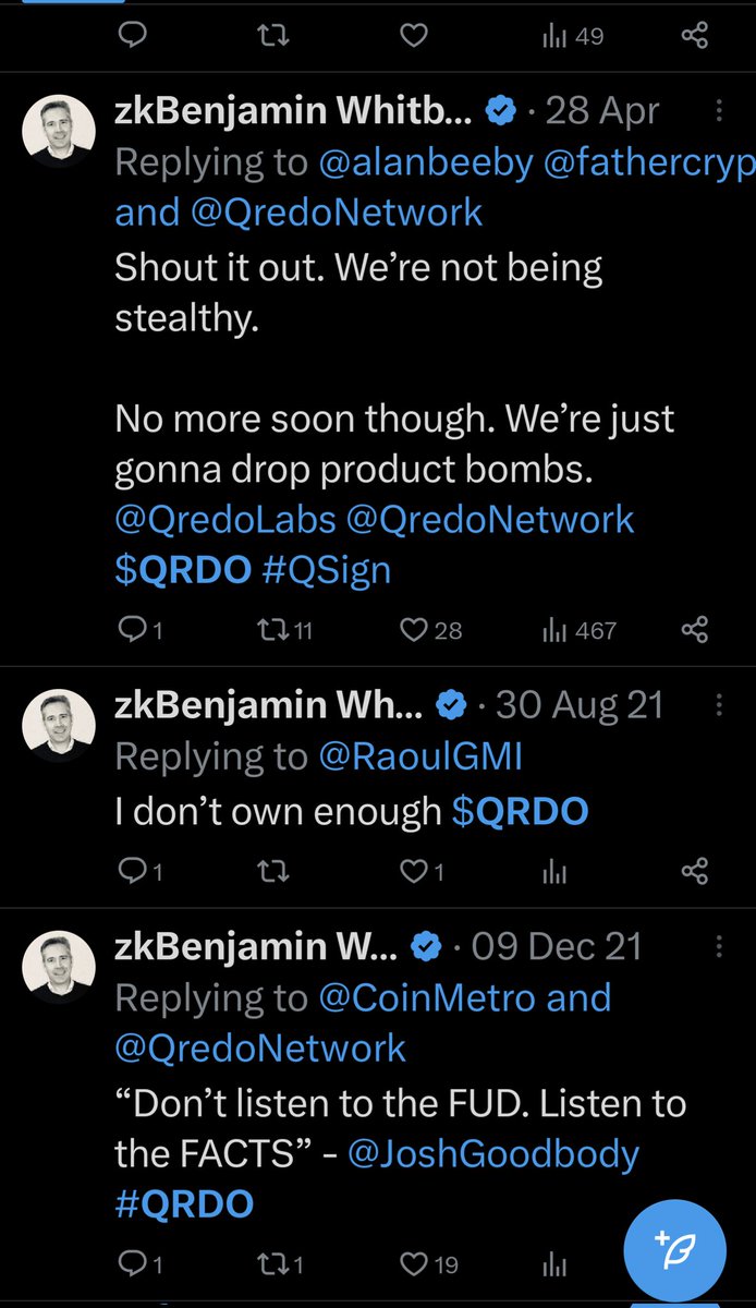 Trader_Barbie's tweet photo. @QredoNetwork Don't listen to the FUD, listen to the facts! I guess he is quoting @JoshGoodbody 💁🏻‍♀️

There are no facts, just promises and "products" or updates which are stuck in development phase for years.
�� https://t.co/ijQ0P1NYhq