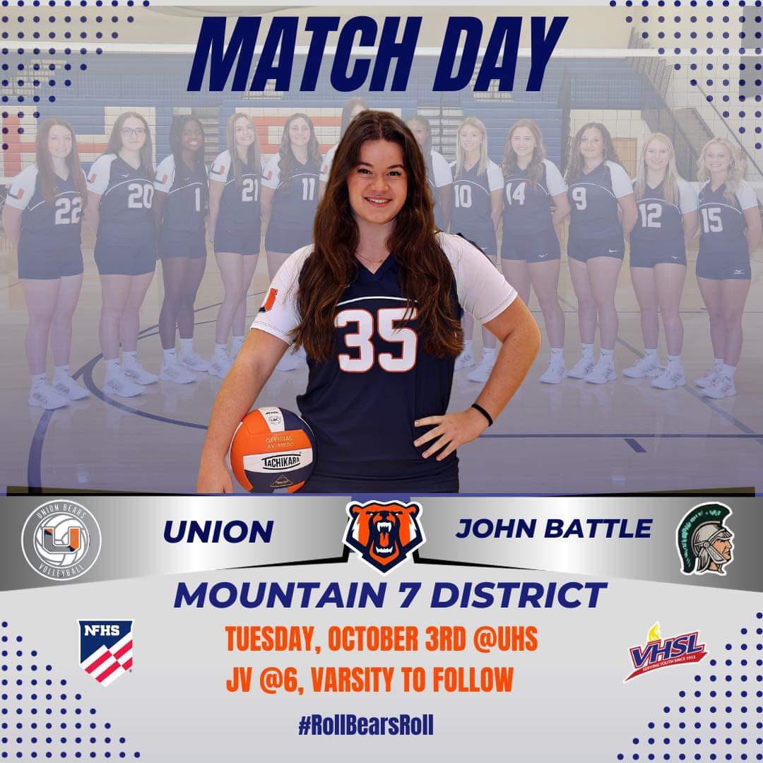 UnionBearsVBall's tweet photo. 🏐💙🧡🐻 https://t.co/NZbN5Mk2W6