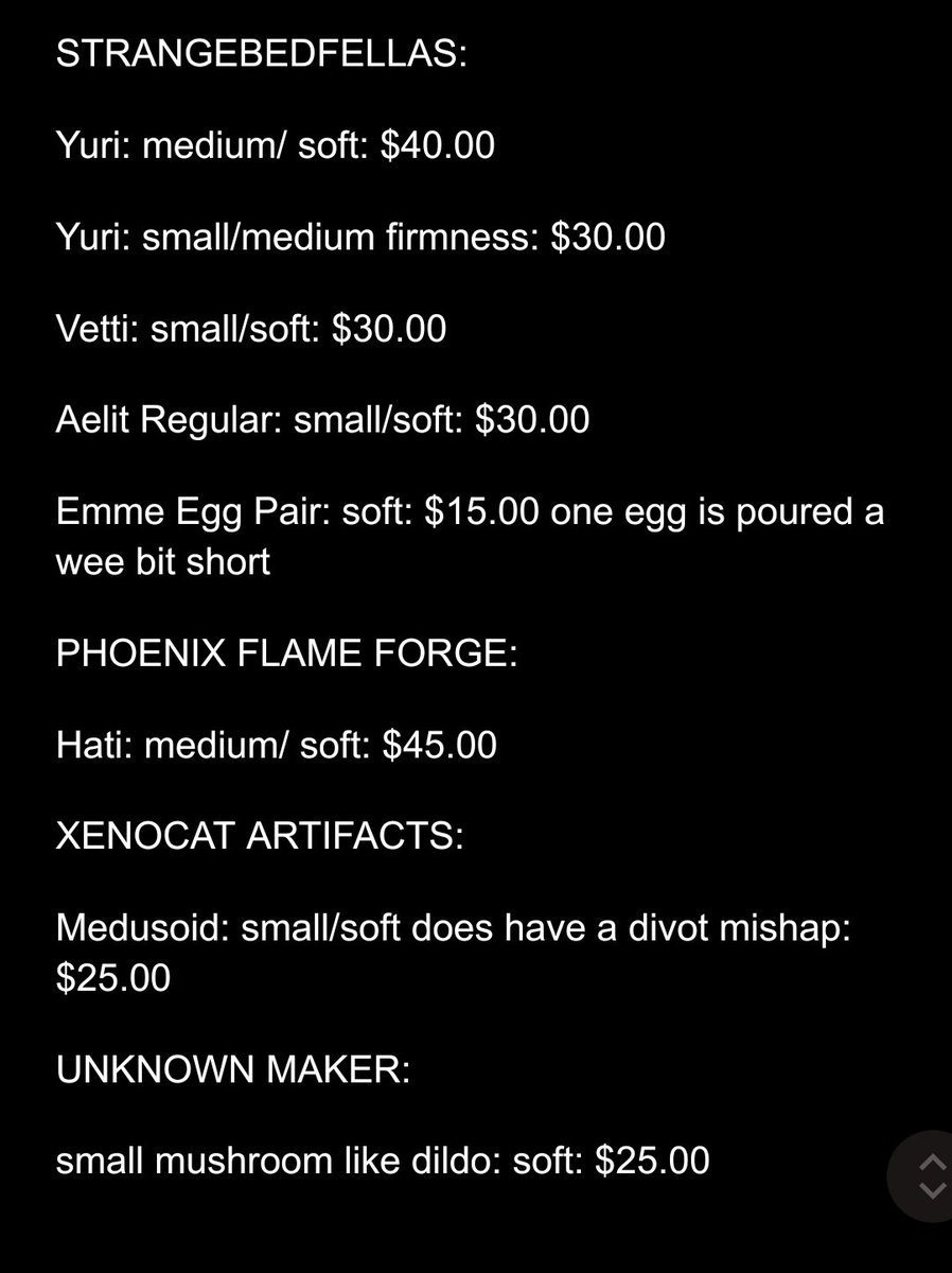 AshesTerrible's tweet photo. Updated secondhand sales post!!! New toys up for grabs! Smoke free, disease free home, I take payment through PayPal and will ship international! Buyer pays shipping but I get discounted rates ♥️ #fantasydildo #kink #secondhandsales #dildo https://t.co/AU5WfyNDHP