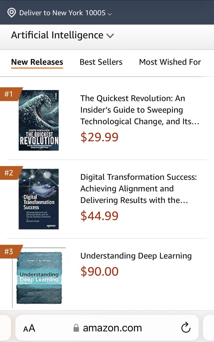 Still #1 among new entries on #AI!