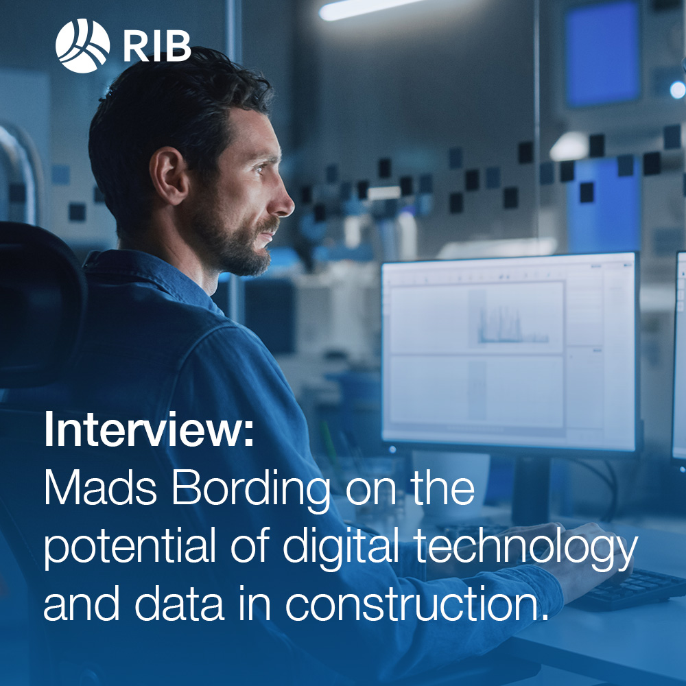 RIB_Global's tweet photo. 🎙️ Mads Bording recently joined Andrew Knight from the Royal Institute of Chartered Surveyors in an interview about digital tech in construction. We'd love to hear what you think of the discussion. Watch it here: https://t.co/HEYgEn3jcx #RIBsoftware #RICS https://t.co/0Z1yxBuvnG