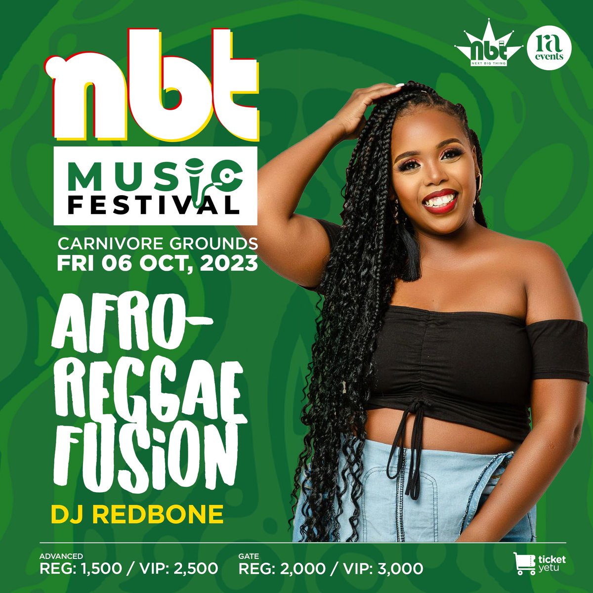Classic 105 Kenya (@classic105kenya) on Twitter photo The weekend starts with a bang this Friday at the #NBTMusicFestival
<a href="/DjJoeMfalme/">DJ Joe Mfalme</a> and Dj Redbone will keep you dancing all night long.
Secure your ticket(s) now by clicking the link below 👇
ticketyetu.com/event/nbt-musi…
<a href="/TicketYetu/">Ticket Yetu</a>
#RadioAfricaEvents
#TicketYetu The weekend starts with a bang this Friday at the #NBTMusicFestival
<a href="/DjJoeMfalme/">DJ Joe Mfalme</a> and Dj Redbone will keep you dancing all night long.
Secure your ticket(s) now by clicking the link below 👇
ticketyetu.com/event/nbt-musi…
<a href="/TicketYetu/">Ticket Yetu</a>
#RadioAfricaEvents
#TicketYetu