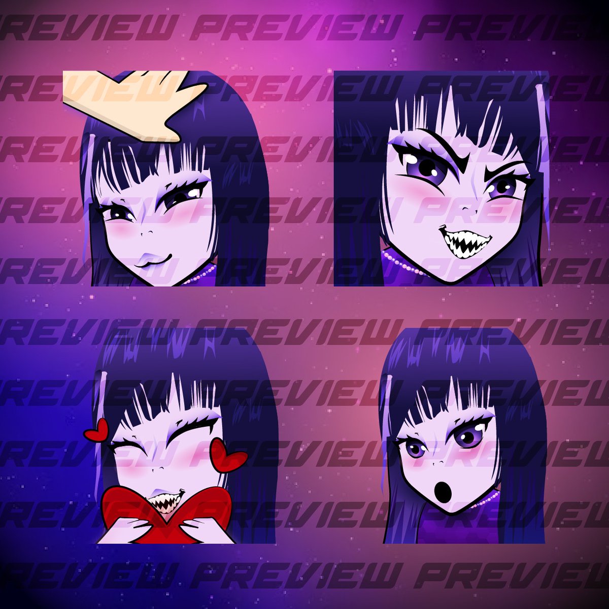 Static emotes Commission has been done for my wonderful client <a href="/cherrytop3D/">cherry top🔞</a> thank you so much for the opportunity.  you such a nice person ❤️🥰

Feel free to dm.

hashtags:
#newsteamers #Twitchconnect #Smallstreamer #Twitchbanner #Twitchartist #anime #Logo